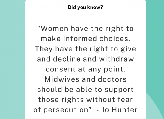 Women have the right to make informed choices...
