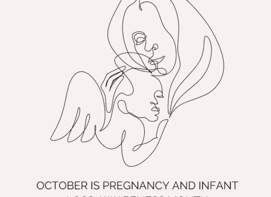 Cream Line Drawing Pregnancy and Infant Loss Remembrance Day Instagram  Post – 1
